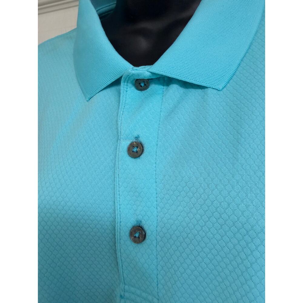 IZOD Golf Polo Mens Shirt XL Extra Large UPF 15 Sun Control Blue Collar NWT New - Picture 4 of 11